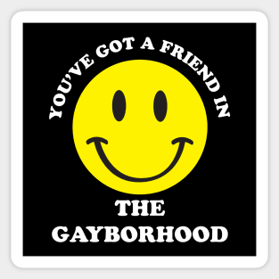 Friend in the Gayborhood Sticker